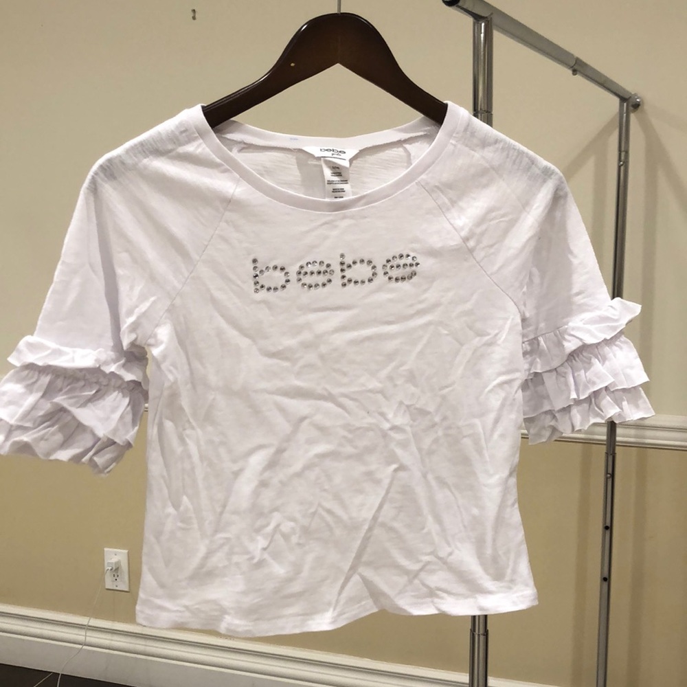 Bebe Girls White Shirt